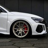 Jantes en alliage forgé satin bronze à 5 branches profondes concaves de 19 pouces pour Audi RS3 S3 A3 A4 A5 Performance Tuning