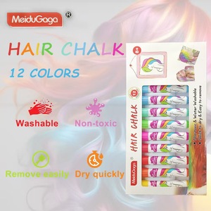 ホットセールニューガールヘア染料チョークスティック卸売染料ブラシ一時的な色ヘアチョーククレヨン12色セット - Product Image 4