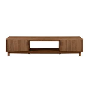 Table de console <span class=keywords><strong>TV</strong></span> <span class=keywords><strong>en</strong></span> bois simple, meuble <span class=keywords><strong>TV</strong></span> de luxe pour le salon, support bas moderne à portes cannelées pour téléviseurs jusqu'à <span class=keywords><strong>80</strong></span> pouces - Product Image 1