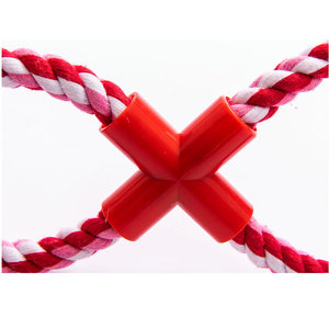 All'ingrosso 8-Shaped Nylon cane giocattolo eco-friendly cartone animato morso coniglio giocattolo colorato corda di cotone per piccoli cuccioli a basso prezzo - Product Image 5