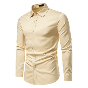 <span class=keywords><strong>Camicia</strong></span> Casual da uomo in puro colore per uomo - Product Image 5