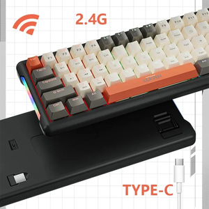 <span class=keywords><strong>Clavier</strong></span> mécanique filaire portable rétroéclairé par LED USB 3.0 T=Type C RK-T60, <span class=keywords><strong>compatible</strong></span> <span class=keywords><strong>PS4</strong></span>/PC/WIN - Product Image 5