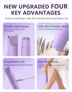 GOODSKY Nouvelle Tendance Épilateur Électrique Double Tête Femme Rasoir Tondeuse Maillot pour Jambes Aisselles - Product Image 5