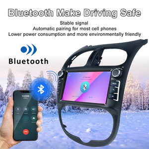 Système de navigation GPS Reako Android 4Core Radio multimédia pour Peugeot <span class=keywords><strong>206</strong></span> 206CC 206SW 2000-2008 Support caméra de recul - Product Image 6