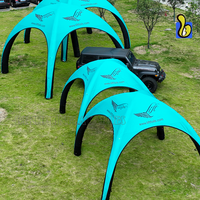 Tente gonflable publicitaire scellée à impression intégrale pour événements en plein air