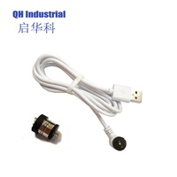 Accesorios de carga de dispositivos electrónicos Conector pin Pogo magnético macho y hembra de 1 PIN para cargador de energía de cable PCB