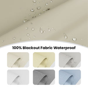 ستائر نوافذ وأبواب سهلة السحب معتمة وعازلة للحرارة من النسيج المنسوج بدون حبال - Product Image 4
