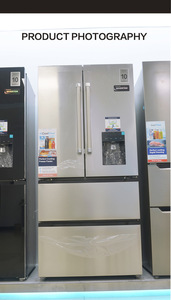 Réfrigérateur multi-portes Homa 220V version personnalisée 510L en acier inoxydable <span class=keywords><strong>noir</strong></span> et argent, avec technologie Inverter, sans givre et à refroidissement par air, classe énergétique A - Product Image 6