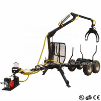 CE approvato miglior prezzo 4 ruota di guida ATV/UTV legname legno log rimorchio con dumper box