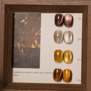 Smalto Gel Liquido Beshyne Tpo Free UV LED, Design Occhio di Gatto Marrone Invernale, Flacone da 10ml per Fai da Te - Product Image 4