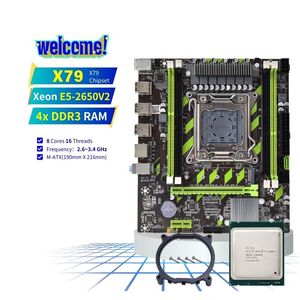 Pandl New X79 Mainboard Set Máy tính để bàn PC Intel Xeon E5 2650 V2 CPU hỗ trợ <span class=keywords><strong>DDR3</strong></span> ECC RAM Bo mạch chủ Kit Xeon X79 - Product Image 1