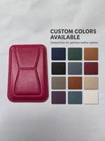Dompet Ponsel Kulit PU Magnetik Kapasitas Tinggi, Kantong Kartu 2 Slot, Logo Custom, Pabrik Langsung, Tempat Kartu