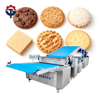 Pack économique, main-d'œuvre réduite, construction hygiénique, ligne de fabrication de biscuits entièrement automatique et complète