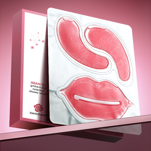 OEM SADOER Cuidado de los labios hidráulico calmante dormir ROSE labios mascarillas faciales belleza colágeno cristal boca máscara Rosa máscara de labios COLÁGENO - Product Image 1