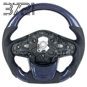 Volante Deportivo de Fibra de Carbono Azul y Gamuza para Toyota GR Supra A90 A91 A91-MT A91-CF Edition RZ SZ SZ-R 2019-2025 - Product Image 1