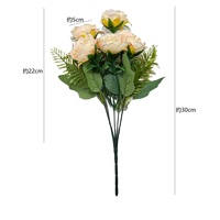 Künstliche Pfingstrose Bouquet Seide Rose Blumen Bündel für Hochzeits dekoration Blume Mittelstücke