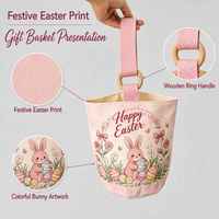 Cadeaux de fête personnalisés, sacs à bonbons écologiques réutilisables, joyeuses fêtes de Pâques, panier en toile en forme de lapin pour les cadeaux des enfants