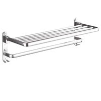Ensemble d'accessoires de salle de bain moderne avec crochet mural en aluminium pour porte-serviettes porte-papier hygiénique robinets pour lavabos