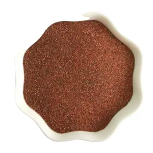 LM Batu Garnet Merah Alami 80 Jala Sampel Gratis untuk Memotong Marmer