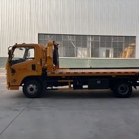 Directo de fábrica 4*2 Camión de barrera de fondo plano automático Buen precio Vehículos de rescate Combustible diésel Euro6 Carro de barrera