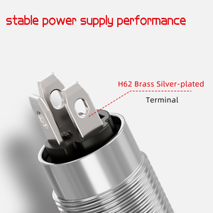 Interrupteur à bouton-poussoir métallique FUTN 8 mm, interrupteur à bouton-poussoir momentané, CE IP65, <span class=keywords><strong>Smok</strong></span> Novo 4 Mini Air Switch 12 V, bouton-poussoir - Product Image 3
