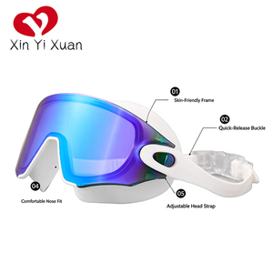 Lunettes de natation anti-buée Xinyixuan Rainbow, lunettes de natation étanches à vision large réglables pour adultes, logo et couleur personnalisés disponibles - Product Image 2