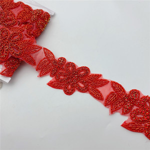 Strass di fiori di moda in ferro su cintura per abito da sposa abito da sera da sposa motivo a caldo con diamanti - Product Image 5