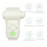 Cepillo Pulverizador Multifuncional Ecológico Plegable para Aseo de Mascotas, Reutilizable, Impermeable IPX7, Carga USB, Bajo Ruido, Eficaz Contra Moscas