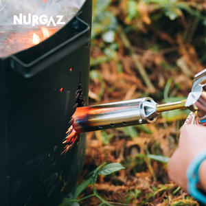 Encendedor de Fuego Metálico Plegable Portátil NURGAZ 31.5x11.5x3.5cm para Barbacoa y Encendido de Carbón - Product Image 1