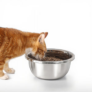 Meilleures ventes <span class=keywords><strong>de</strong></span> bols arrondis en acier inoxydable pour animaux <span class=keywords><strong>de</strong></span> <span class=keywords><strong>compagnie</strong></span> bols d'alimentation antidérapants anti-éclaboussures écologiques pour chats chiens - Product Image 1