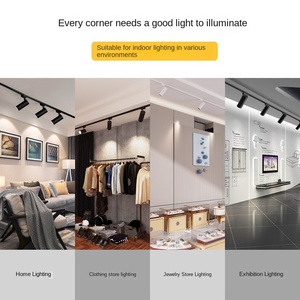 ไฟติดราง LED แบบเส้น ปรับได้ ทันสมัย วัสดุพลาสติก แสง 3500K 20w 30w 40w CRI 90 ปรับความสว่างได้ ลดราคาพิเศษ - Product Image 2
