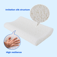 Oreiller de soutien du cou 3D en fibre d'air ergonomique directe d'usine grand support bobine de polymère pliable en PE/POE/TPE pour l'utilisation au lit