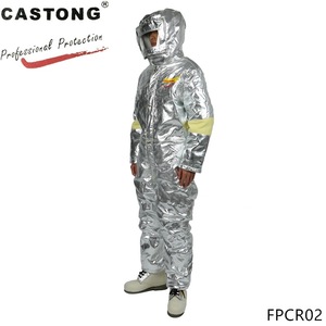 Delantal resistente al calor Castong, ropa protectora ignífuga de papel de aluminio de 1000 grados para entornos de alta temperatura - Product Image 2