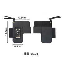 En stock, organiseur de poche EDC en cuir véritable, pochette à outils multi-poches avec clip de ceinture pour lampe torche, couteau et stylo