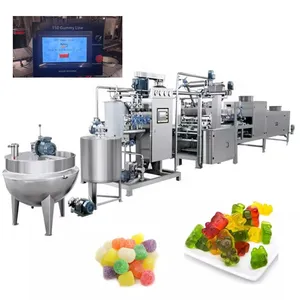 棒棒糖或果冻糖果加工用自动软糖制造机
