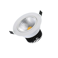 Spot LED Encastrable COB en Alliage d'Aluminium CRI 90 Anti-Éblouissement pour Plafond et Mur de Salon Domestique