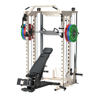 Snode - Accesorio de Polea Vertical (Lat Pulldown) de Acero Soldado Reforzado Todo en Uno para Máquina Smith, para Rutinas Completas de Musculación y Levantamiento de Pesas