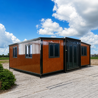 Maison conteneur extensible pour jardin, pièce préfabriquée modulaire, espace de vie extérieur moderne pour application familiale