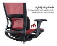 Chaise visiteur ergonomique en maille avec bras Design européen Base en alliage d'aluminium Utilisation scolaire Chaises de conférence en gros