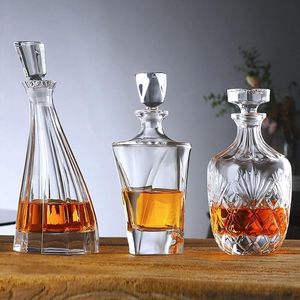 Carafe à whisky vintage en verre <span class=keywords><strong>cristal</strong></span> avec couvercle et distributeur pour whisky, brandy, vodka, bourbon - Product Image 3