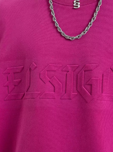 T-shirts pour hommes en coton 100% de haute qualité, décontractés, lourds, personnalisables, couleur unie, gaufré, avec impression personnalisée - Product Image 2