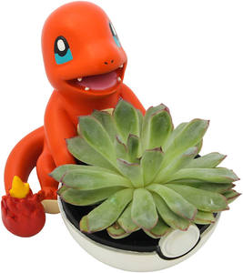 Maceta de Charmander de 4.5'' Ideal para Suculentas, Plantas de Interior, Echeveria, Planta de Jade |   Maceta Pequeña de 11.5 cm de Alto - Product Image 1