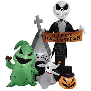 Décoration gonflable de monstre vert citrouille <span class=keywords><strong>pour</strong></span> <span class=keywords><strong>Halloween</strong></span>, de haute qualité, idéale <span class=keywords><strong>pour</strong></span> la publicité extérieure - Product Image 1
