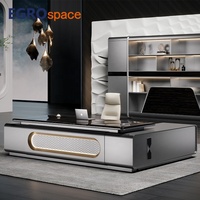 Ensemble de mobilier commercial EGROspace : Table de direction de luxe en placage, bureau exécutif en L pour PDG