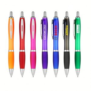 ปากกาพลาสติกแบบหลายสี พิมพ์ลายตามสั่ง พร้อมโลโก้ สำหรับของขวัญส่งเสริมการขาย - Product Image 1