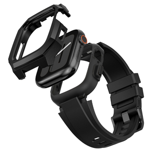 Boîtier en acier inoxydable 44 mm 45 mm 46 mm 49 mm, bracelet en silicone pour Apple Watch Ultra 3 2 Series 12 11 10, kit de conversion de style WD de luxe - Product Image 2