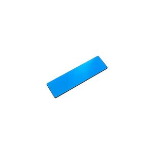 Plaque nominative rectangulaire vierge en acier inoxydable brossé effet miroir, gravable au laser – Vente chaude - Product Image 5