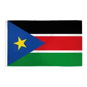 南苏丹国旗领导旗厂高科技印刷不同国家国旗
