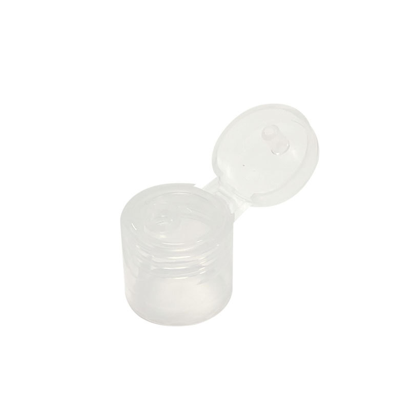 Proveedor de China transparente redonda 15/410 cosmético claro de plástico tapa Flip Top