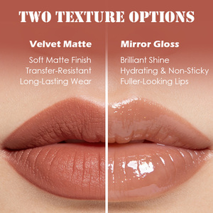 Kit de gloss à lèvres liquide mat de haute qualité avec logo personnalisé, crayon à lèvres longue tenue, imperméable, marque privée, ensemble de crayon à lèvres et gloss à lèvres - Product Image 4